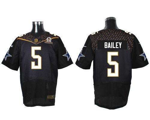 Nike Cowboys #5 Dan Bailey Black 2016 Pro Bowl Men's Stitched NFL Elite Jersey